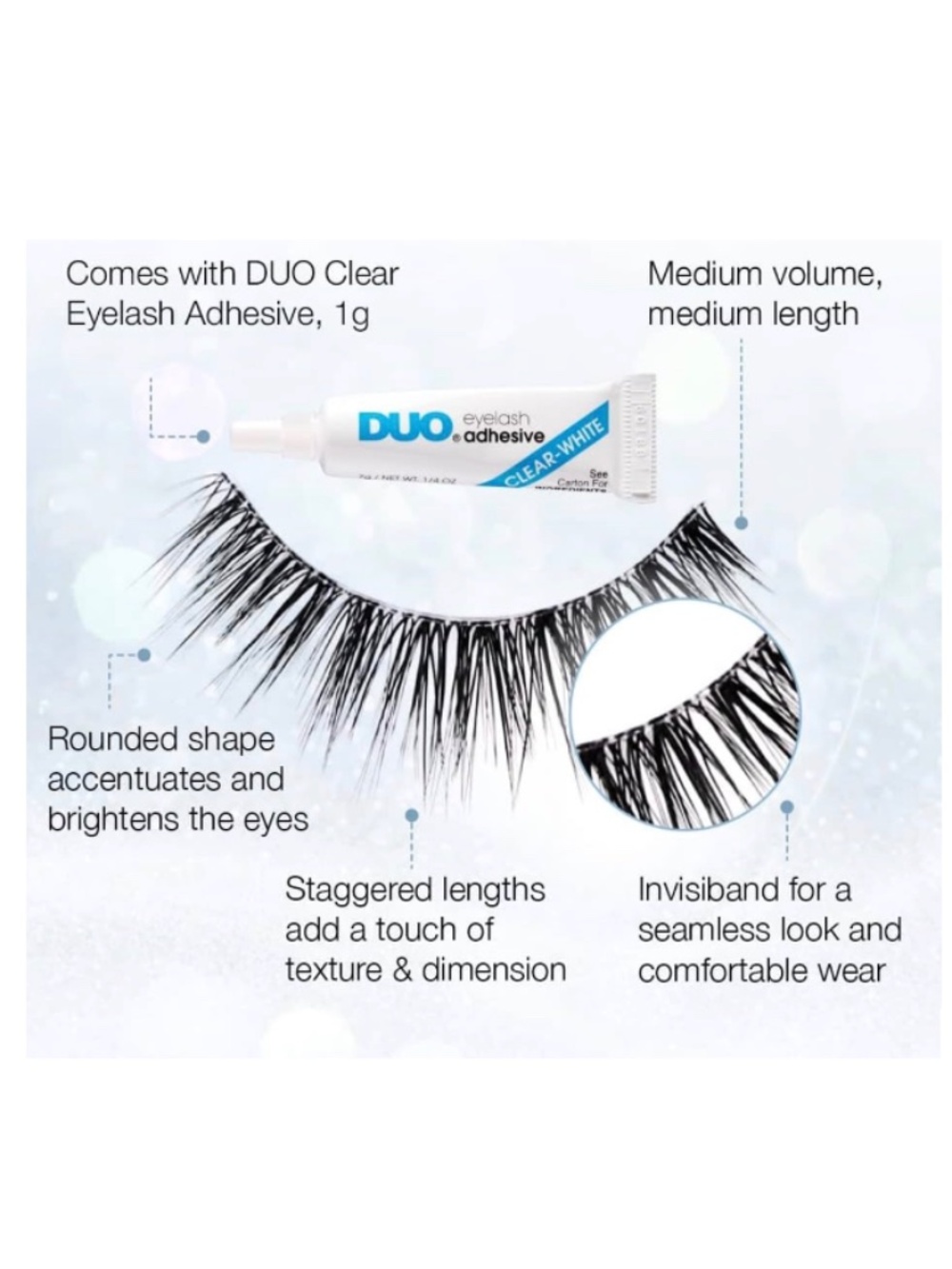 Ardell Light As Air 521 False Lashes + DUO Clear Adhesive | NIB - Picture 3 of 9